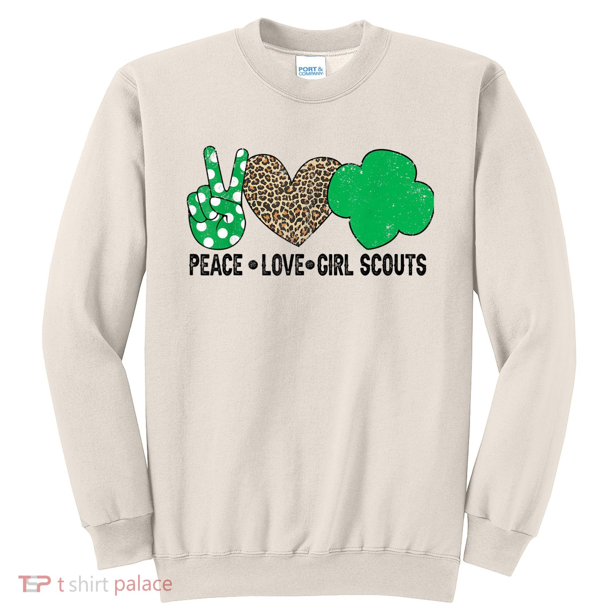 Peace Love Cookie Scout For Girls Bakery Cookie Season Sweatshirt