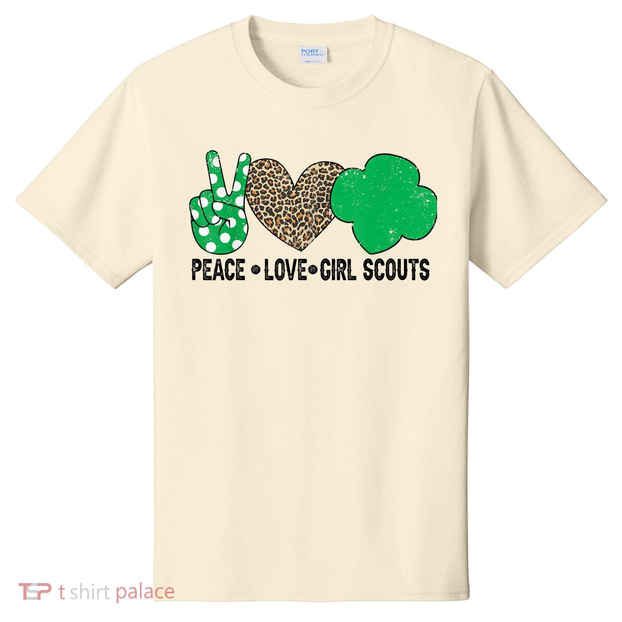 Peace Love Cookie Scout For Girls Bakery Cookie Season T-Shirt