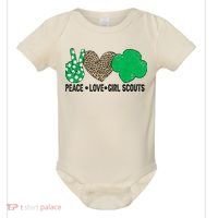 Peace Love Cookie Scout For Girls Bakery Cookie Season Baby Bodysuit thumb 0