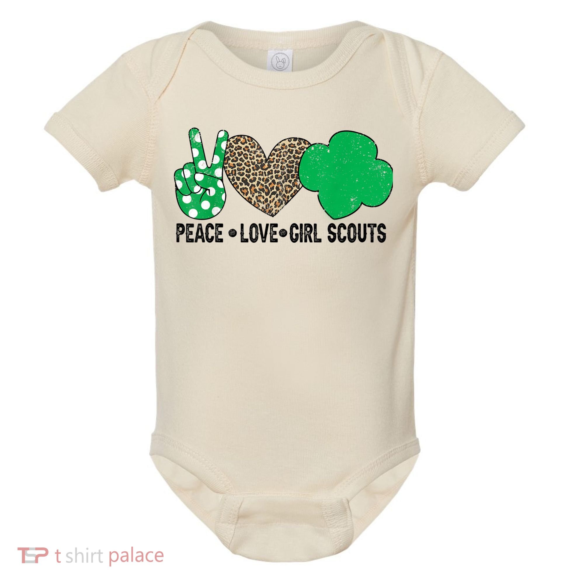Peace Love Cookie Scout For Girls Bakery Cookie Season Baby Bodysuit