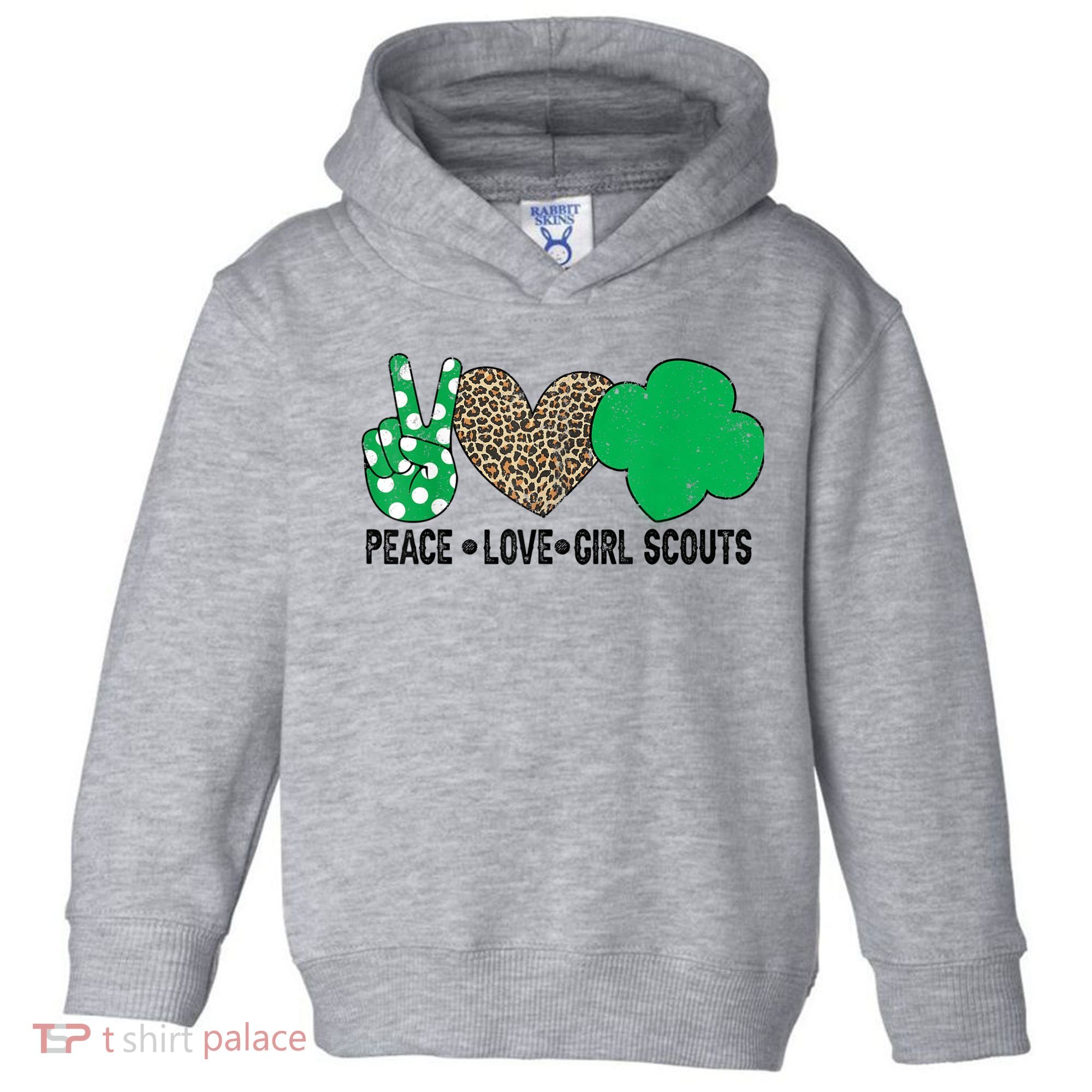 Peace Love Cookie Scout For Girls Bakery Cookie Season Toddler Hoodie