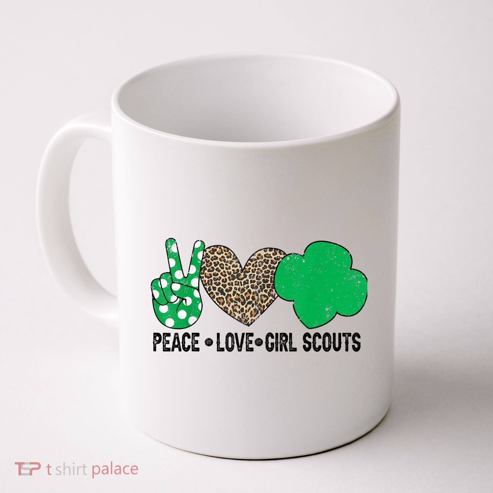 Peace Love Cookie Scout For Girls Bakery Cookie Season Coffee Mug