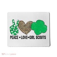 Peace Love Cookie Scout For Girls Bakery Cookie Season Mousepad thumb 0