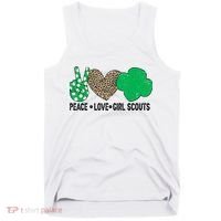 Peace Love Cookie Scout For Girls Bakery Cookie Season Tank Top thumb 0