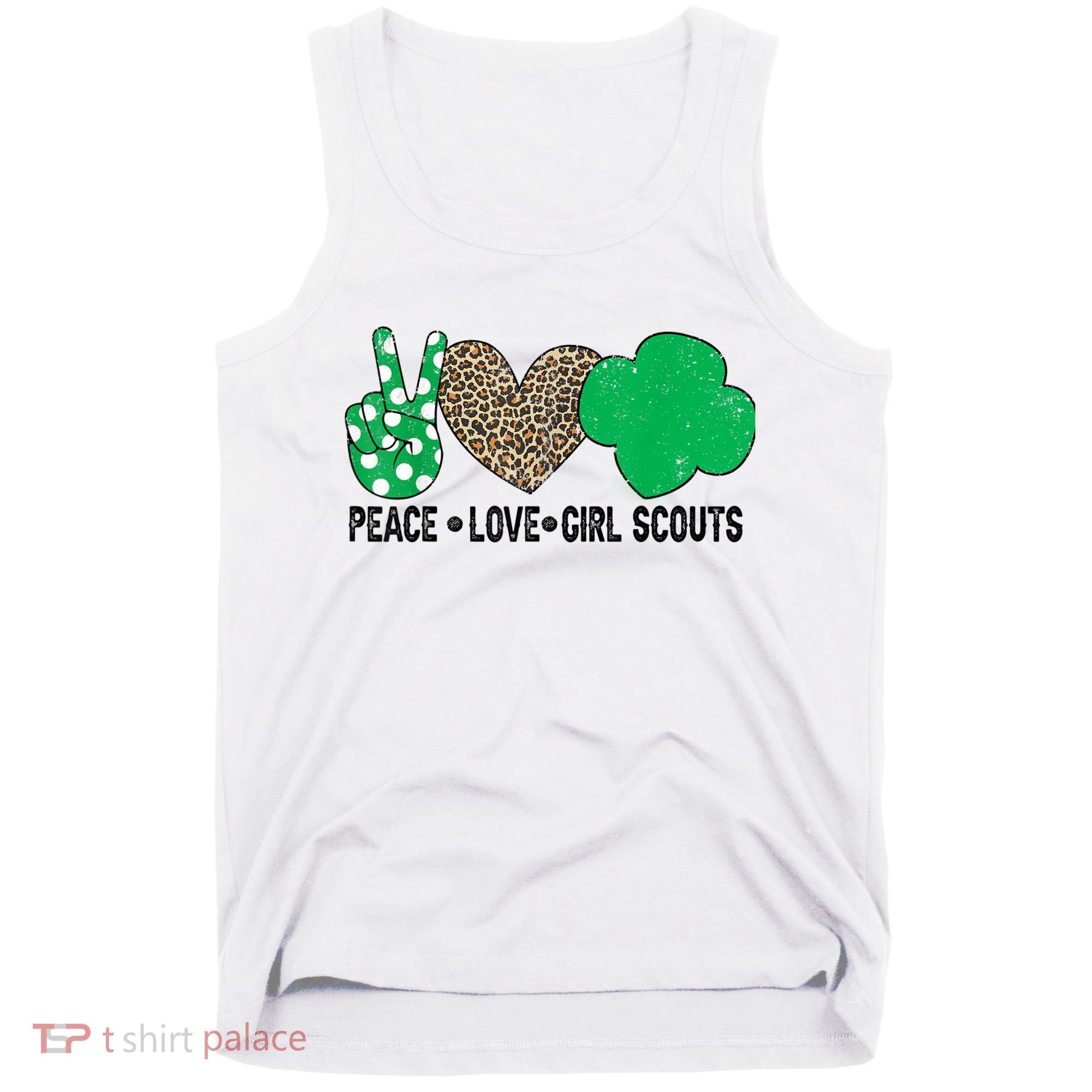 Peace Love Cookie Scout For Girls Bakery Cookie Season Tank Top