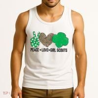 Peace Love Cookie Scout For Girls Bakery Cookie Season Tank Top thumb 3