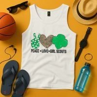 Peace Love Cookie Scout For Girls Bakery Cookie Season Tank Top thumb 4