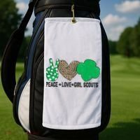 Peace Love Cookie Scout For Girls Bakery Cookie Season Golf Towel thumb 2