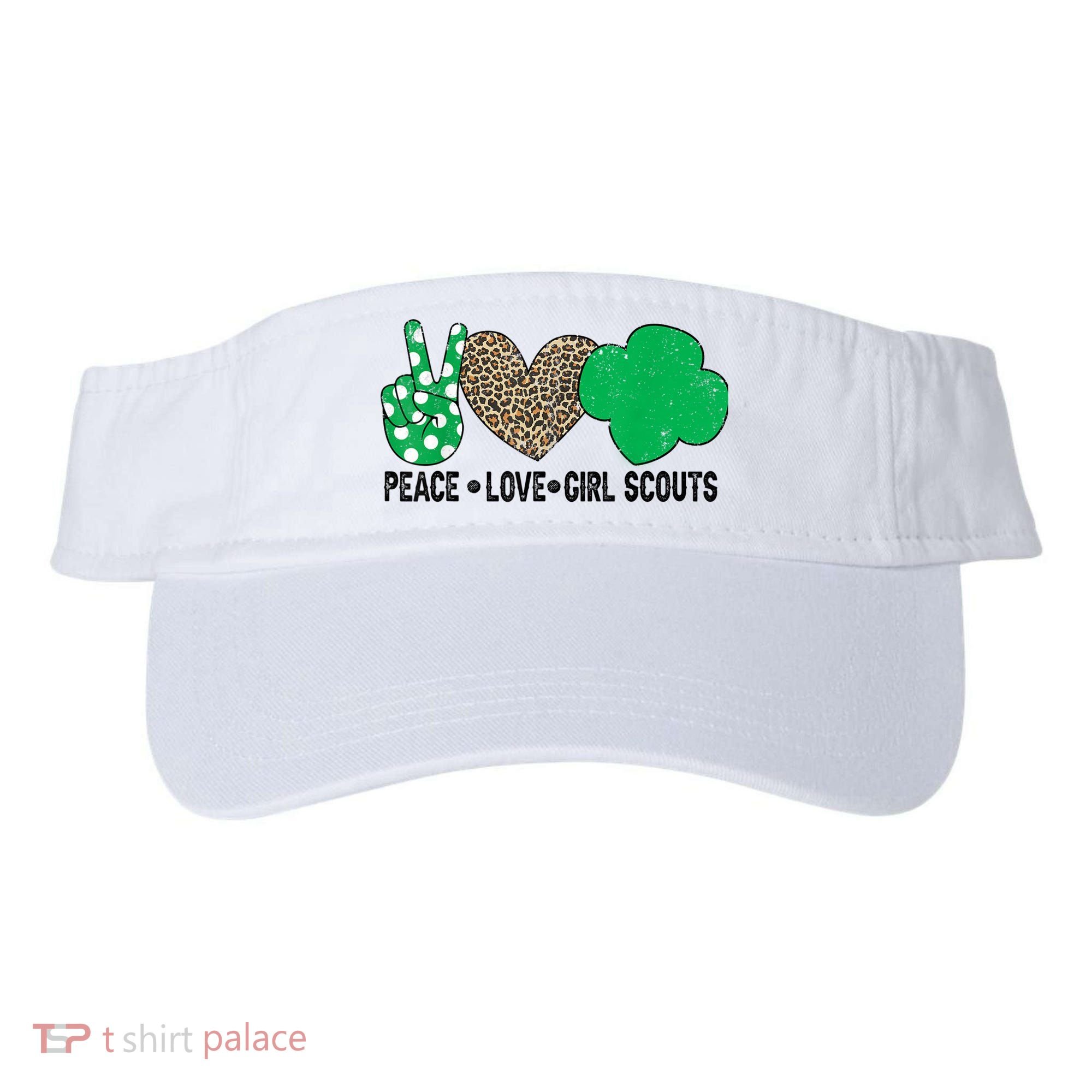 Peace Love Cookie Scout For Girls Bakery Cookie Season Visor