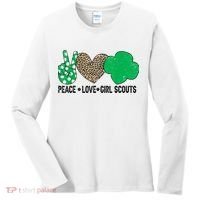 Peace Love Cookie Scout For Girls Bakery Cookie Season Women's Long Sleeve Shirt thumb 0