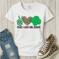 Peace Love Cookie Scout For Girls Bakery Cookie Season Women's T-Shirt thumb 3