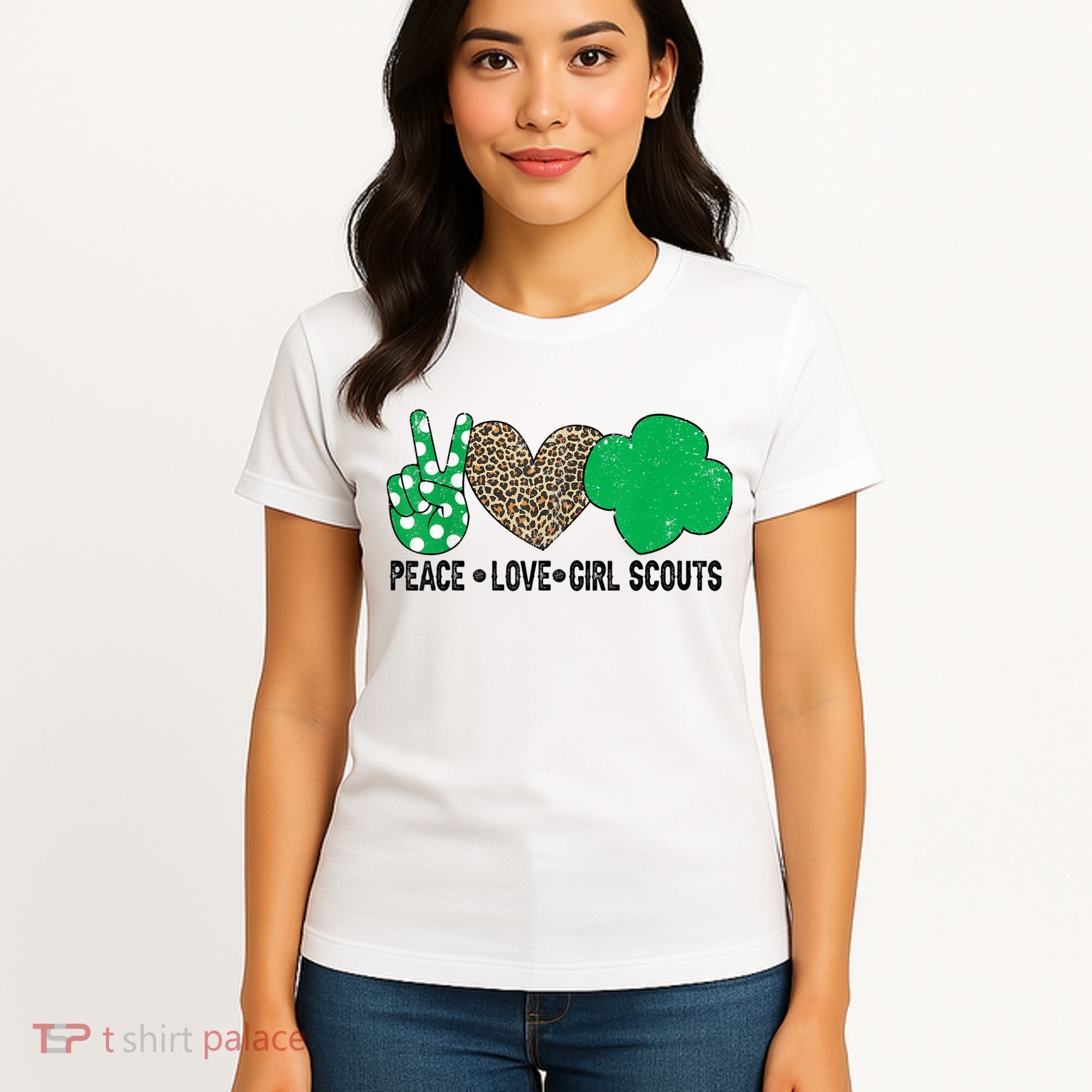 Peace Love Cookie Scout For Girls Bakery Cookie Season Women's T-Shirt