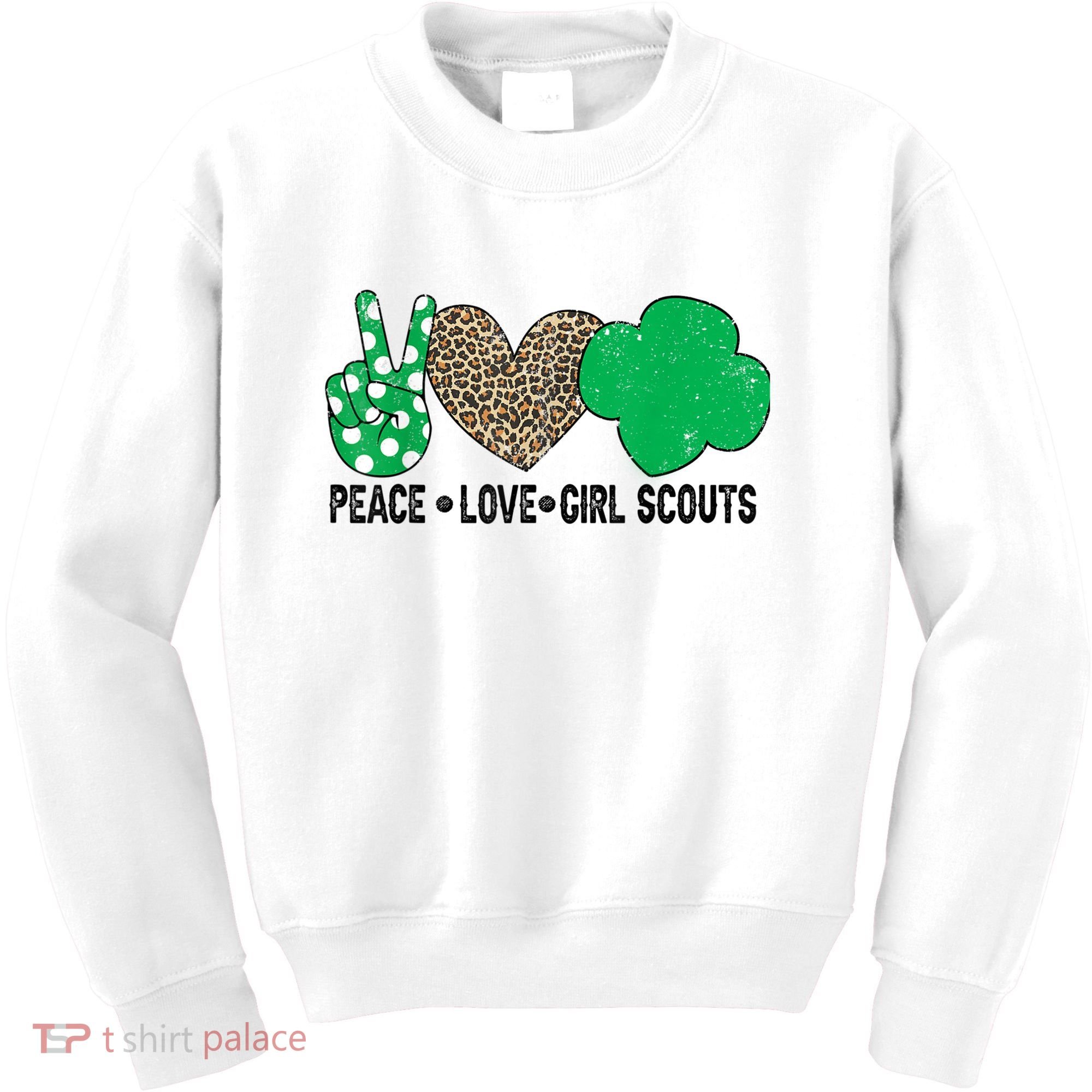 Peace Love Cookie Scout For Girls Bakery Cookie Season Kids Sweatshirt