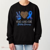 Peace Love Cure Diabetes Awareness Women's Sweatshirt thumb 0