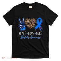 Peace Love Cure Diabetes Awareness T-Shirt thumb 0