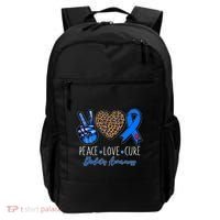 Peace Love Cure Diabetes Awareness Backpack thumb 0