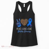 Peace Love Cure Diabetes Awareness Women's Tank Top thumb 0