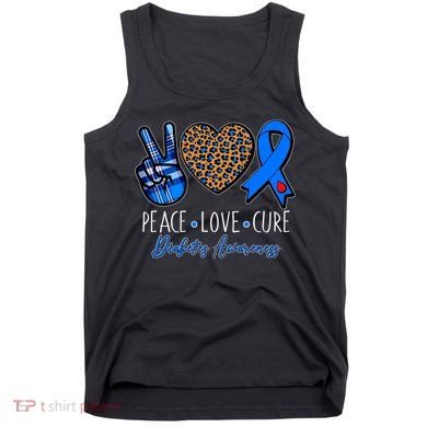Peace Love Cure Diabetes Awareness Tank Top