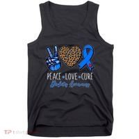 Peace Love Cure Diabetes Awareness Tank Top thumb 0