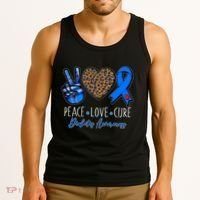 Peace Love Cure Diabetes Awareness Tank Top thumb 3