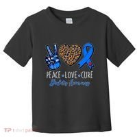 Peace Love Cure Diabetes Awareness Toddler T-Shirt thumb 0