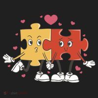 Puzzle Love Cartoon Women's Sweatshirt thumb 2