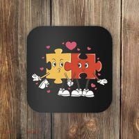 Puzzle Love Cartoon Coaster thumb 0