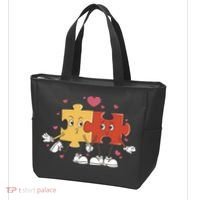 Puzzle Love Cartoon Tote Bag thumb 3