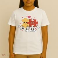 Puzzle Love Cartoon T-Shirt thumb 4