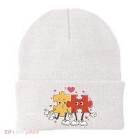 Puzzle Love Cartoon Beanie thumb 0