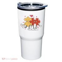 Puzzle Love Cartoon Tumbler thumb 0