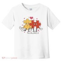 Puzzle Love Cartoon Toddler T-Shirt thumb 0