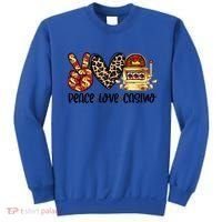 Peace Love Casino Slot Machine Win Money Lucky Meaningful Gift Sweatshirt thumb 0