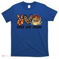 Peace Love Casino Slot Machine Win Money Lucky Meaningful Gift T-Shirt thumb 0