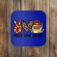 Peace Love Casino Slot Machine Win Money Lucky Meaningful Gift Coaster thumb 0