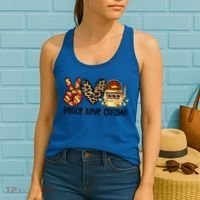 Peace Love Casino Slot Machine Win Money Lucky Meaningful Gift Women's Tank Top thumb 2