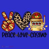 Peace Love Casino Slot Machine Win Money Lucky Meaningful Gift Women's Tank Top thumb 5
