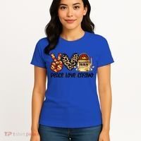 Peace Love Casino Slot Machine Win Money Lucky Meaningful Gift Women's T-Shirt thumb 4
