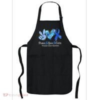 Peace Love Cure Blue Ribbon Prostate Cancer Awareness S Apron thumb 0