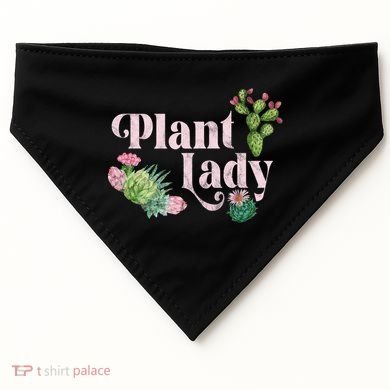 Plant Lady Cute Floral USA-Made Doggie Bandana