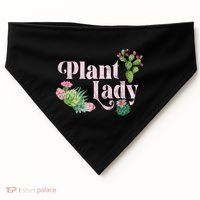 Plant Lady Cute Floral USA-Made Doggie Bandana thumb 0