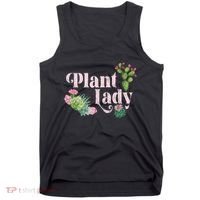 Plant Lady Cute Floral Tank Top thumb 0