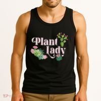 Plant Lady Cute Floral Tank Top thumb 3