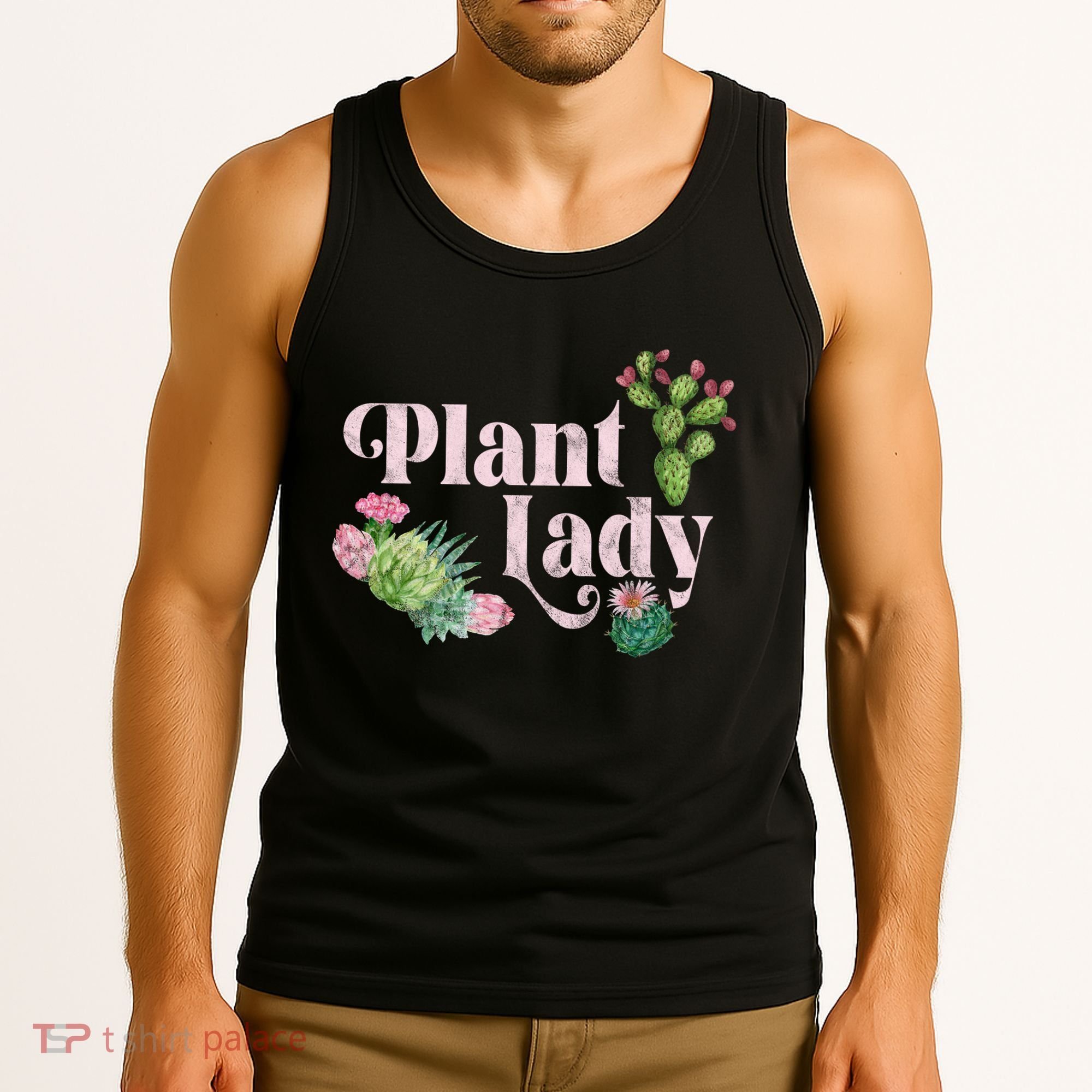 Plant Lady Cute Floral Tank Top