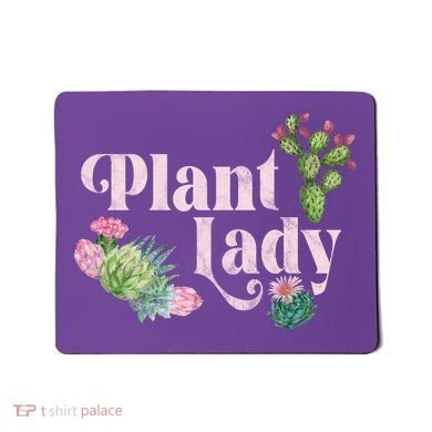 Plant Lady Cute Floral Mousepad