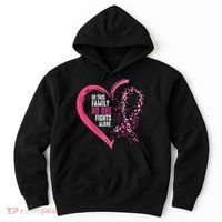 Peace Love Cure Hearted Pink Ribbon Breast Cancer Awareness Cool Gift Hoodie thumb 0