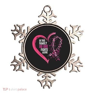 Peace Love Cure Hearted Pink Ribbon Breast Cancer Awareness Cool Gift Ornament