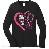 Peace Love Cure Hearted Pink Ribbon Breast Cancer Awareness Cool Gift Women's Long Sleeve Shirt thumb 0