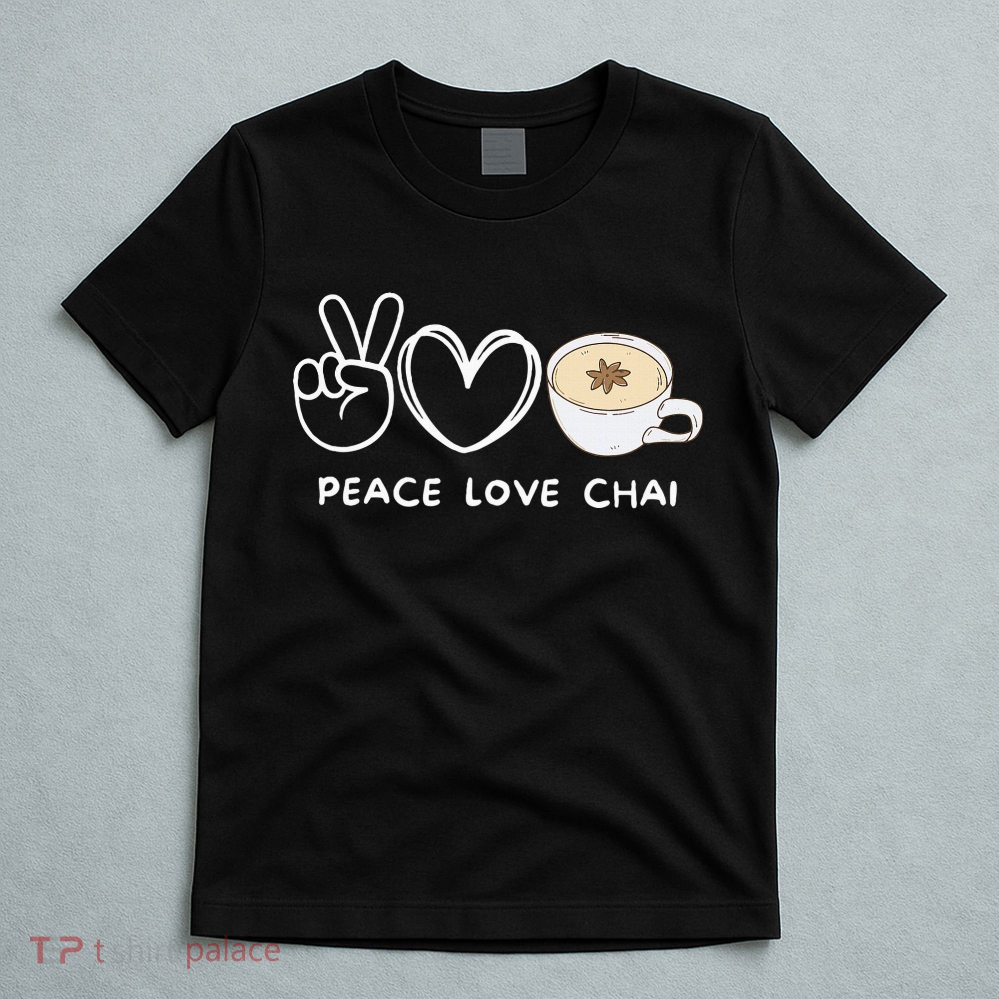 Peace Love Chai Tea Retro Chai Tea Lover T-Shirt