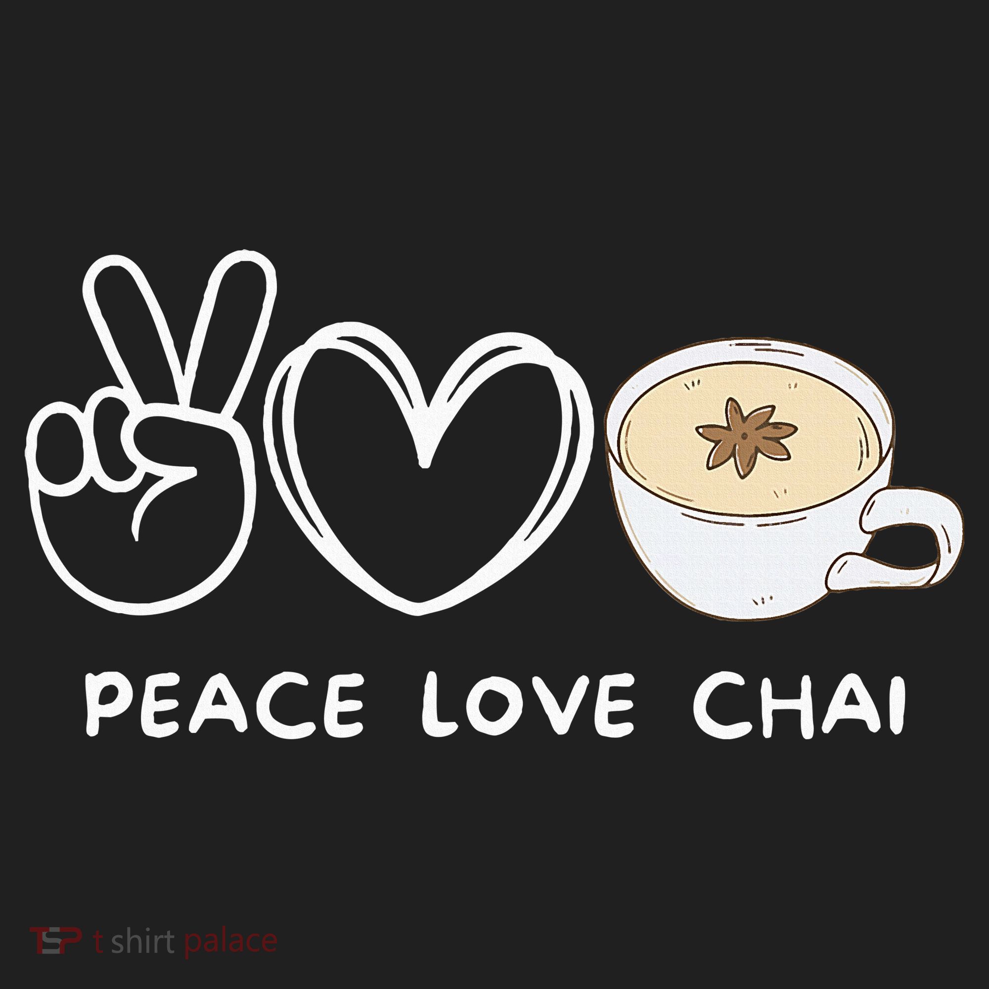 Peace Love Chai Tea Retro Chai Tea Lover Beanie